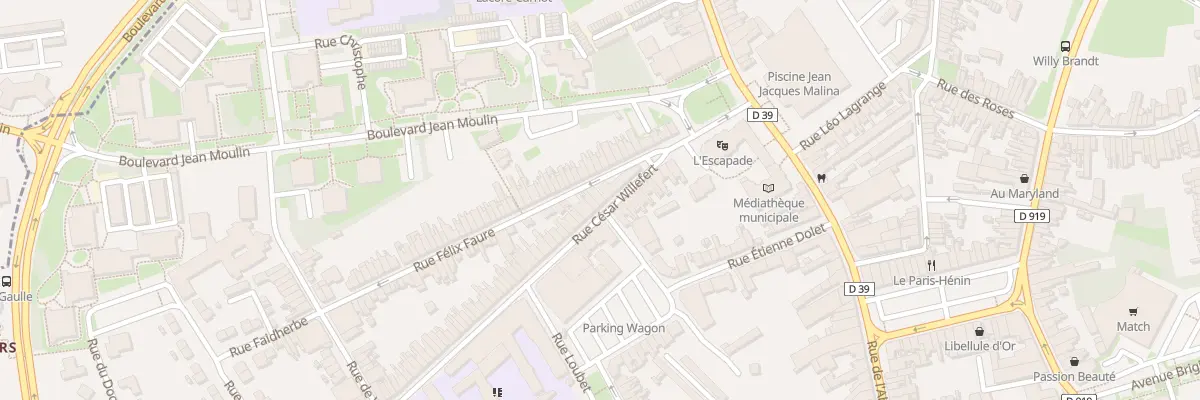 Plan du 62 Rue César Willefert à Hénin-Beaumont