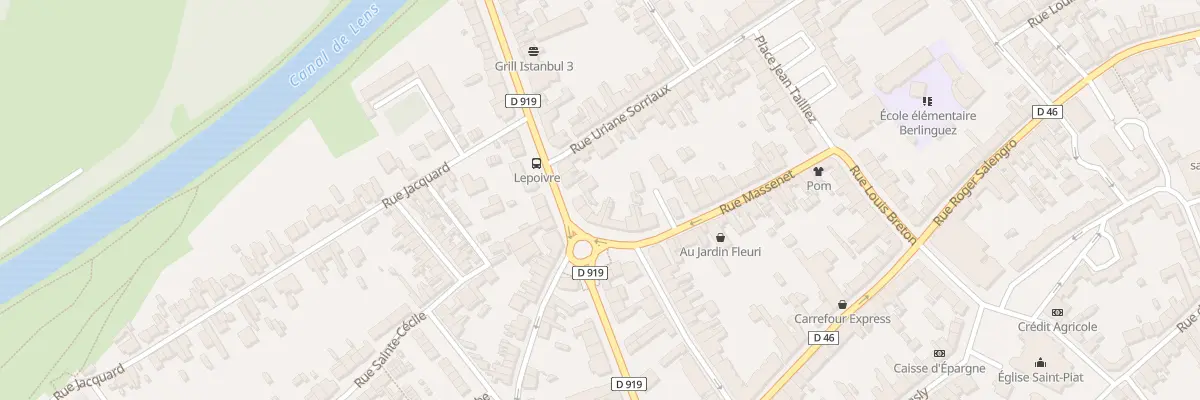 Plan du 35 Rue Louis Pasteur à Courrières