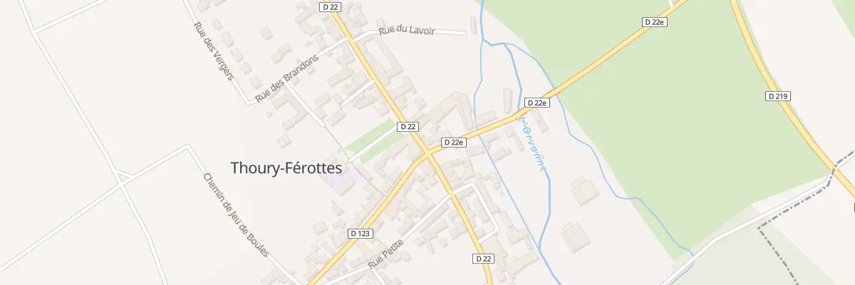 Plan du 54 Rue de Flagy à Thoury-Férottes