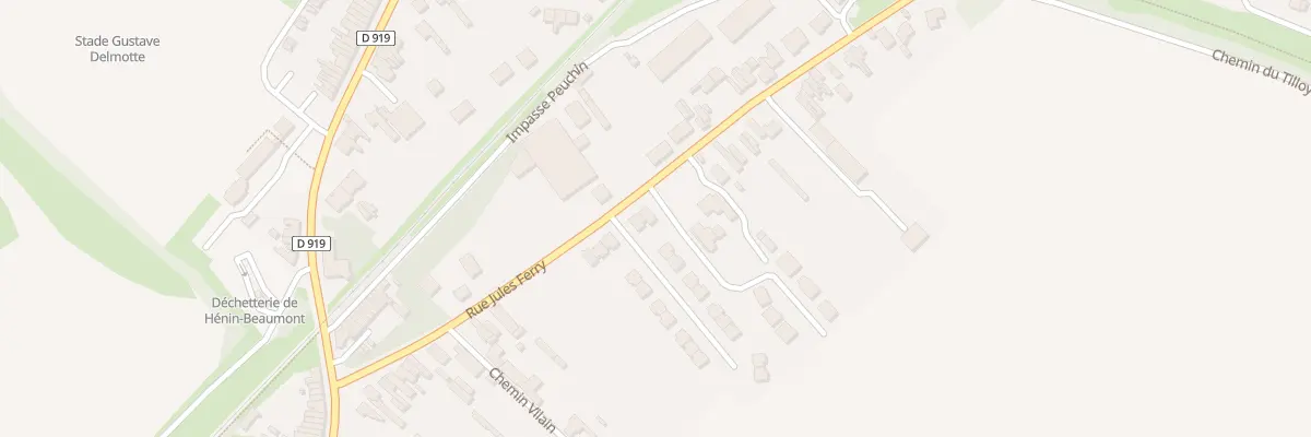 Plan du 1091 Rue Jules Ferry à Hénin-Beaumont