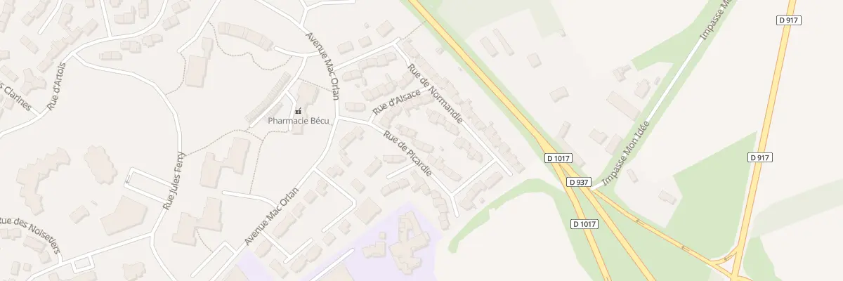 Plan du 9 Rue de Picardie à Péronne