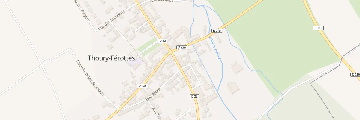 Plan du 58 Rue de Flagy à Thoury-Férottes