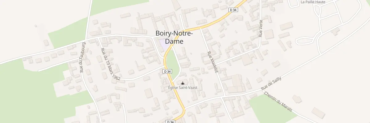 Plan du 6 Pl du 11 Novembre 1918 à Boiry-Notre-Dame