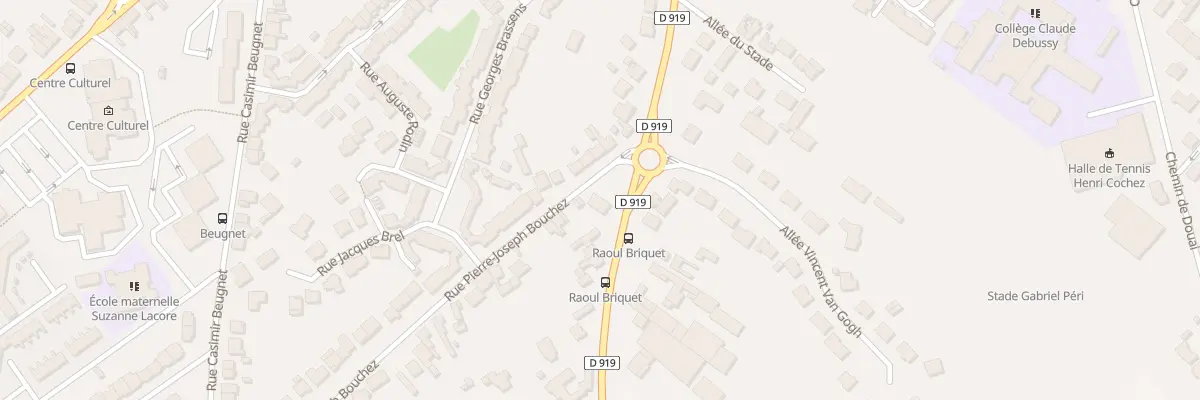 Plan du 66 Rue Raoul Briquet à Courrières