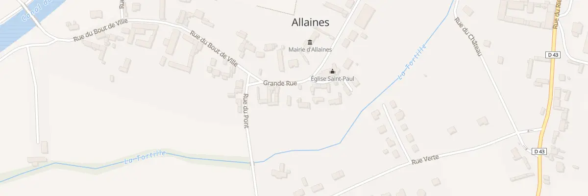 Plan du 6 Gr Grande Rue à Allaines