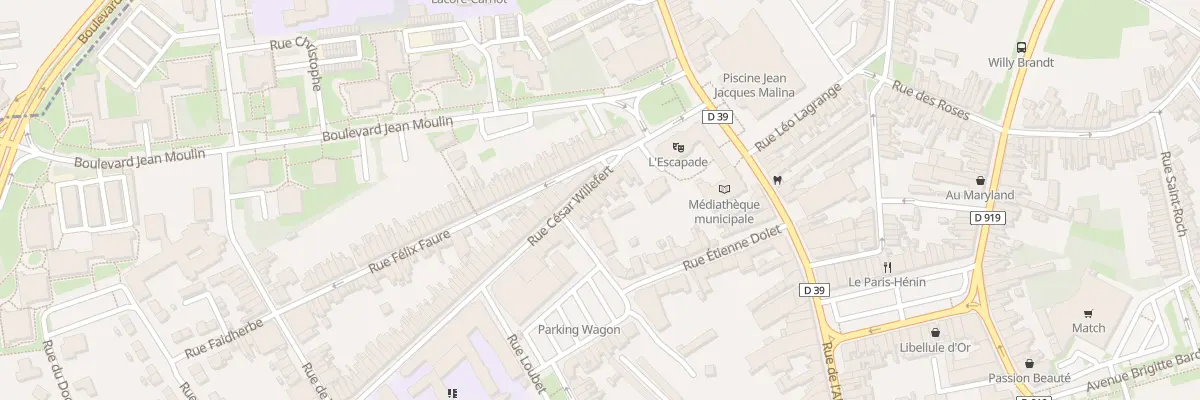 Plan du 39 Rue César Willefert à Hénin-Beaumont
