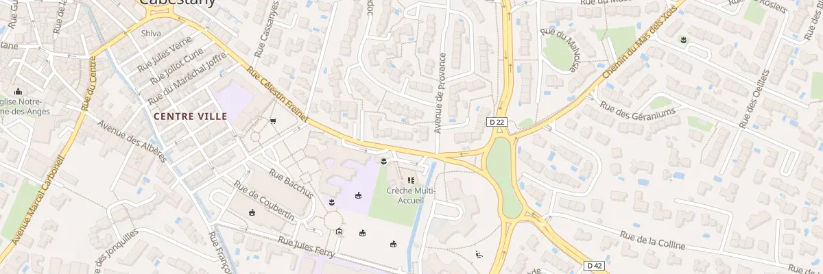 Plan du 1 Rue Celestin Freinet à Cabestany