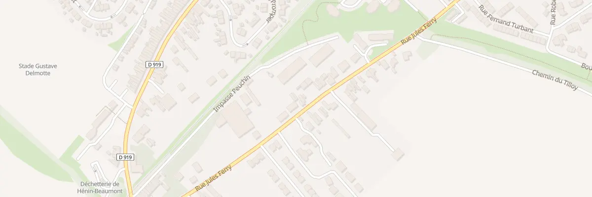 Plan du 1026 Rue Jules Ferry à Hénin-Beaumont