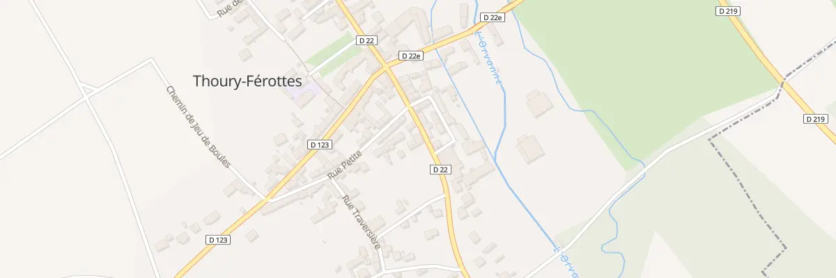 Plan du 51 Rue de Flagy à Thoury-Férottes