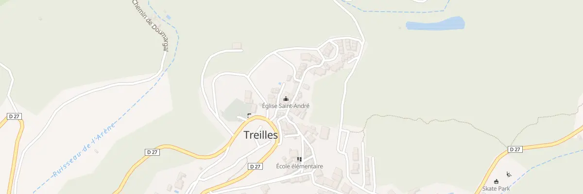 Plan du 2 Rue de l’Eglise à Treilles