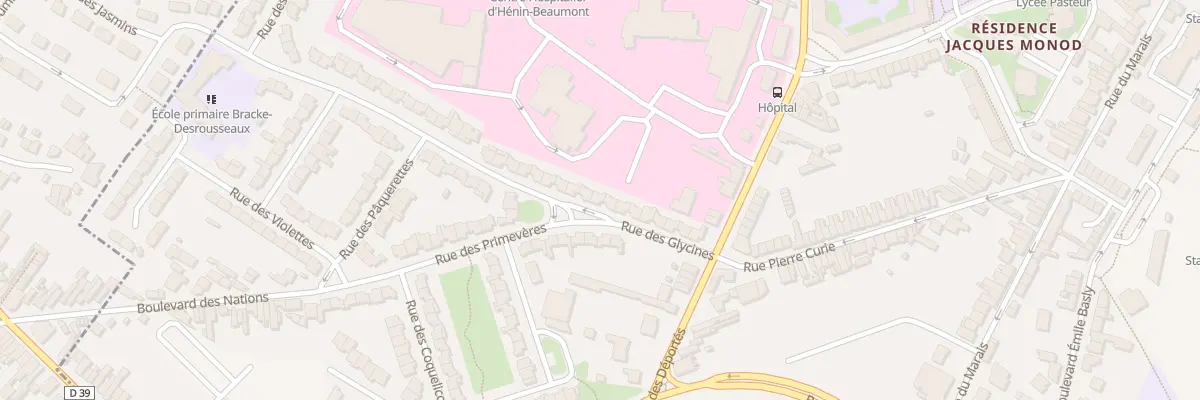 Plan du 92 Rue des Glycines à Hénin-Beaumont