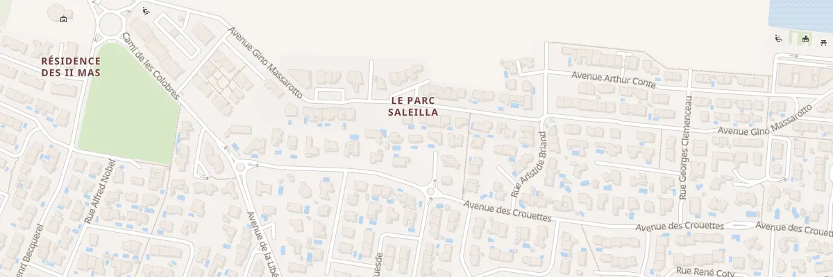 Plan du 10 Imp Thiers à Saleilles