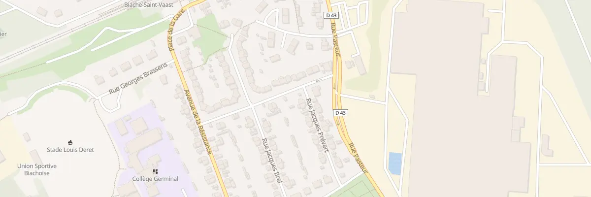 Plan du 15 Rue Jacques Prévert à Biache-Saint-Vaast