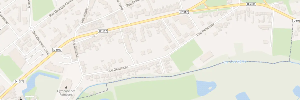 Plan du 33 Rue Dehaussy à Péronne