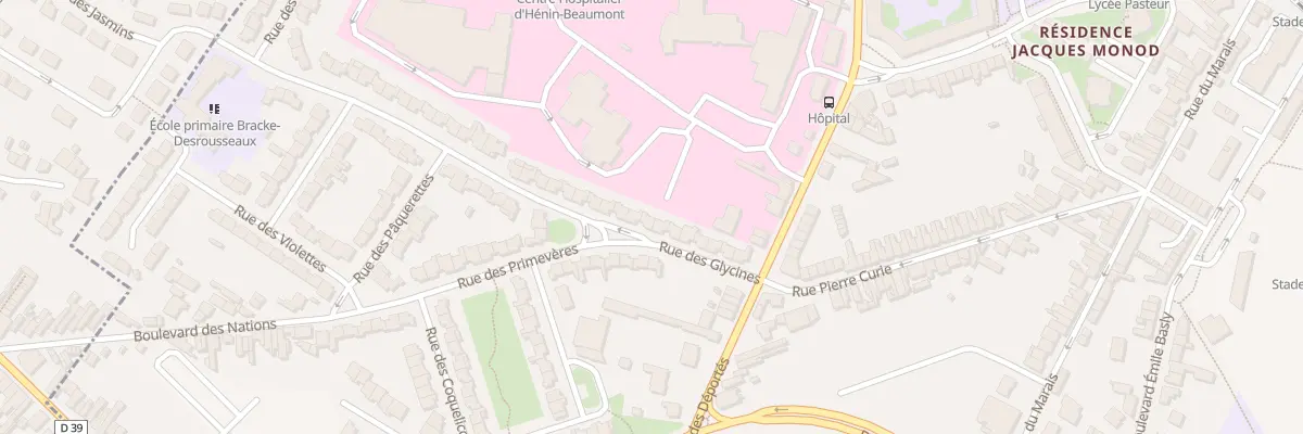 Plan du 86 Rue des Glycines à Hénin-Beaumont