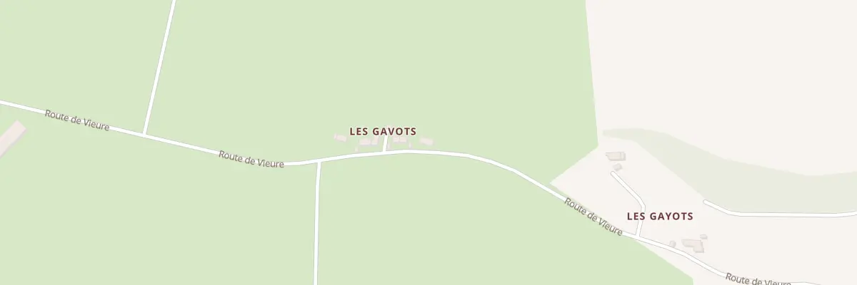 Plan du 32 Rte de Vieure à Buxières-les-Mines