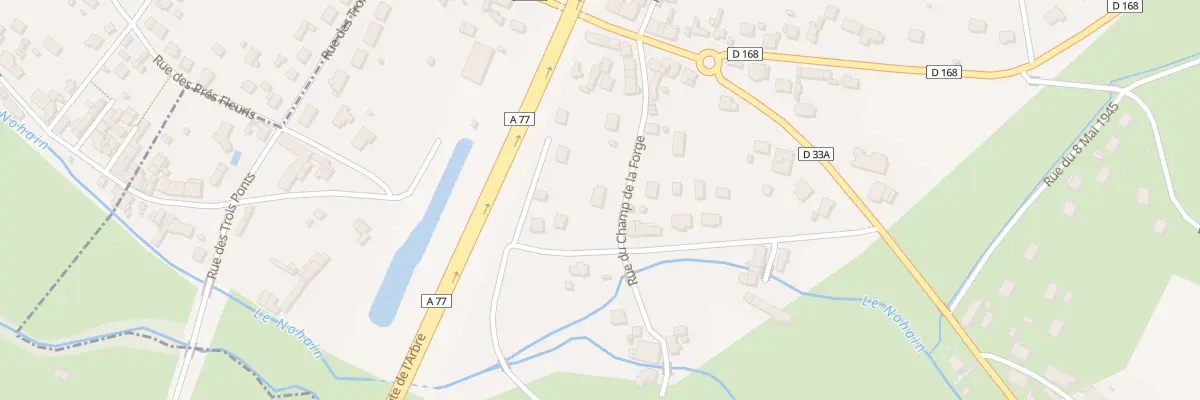 Plan du 16 Rue du Champ de la Forge à Saint-Père