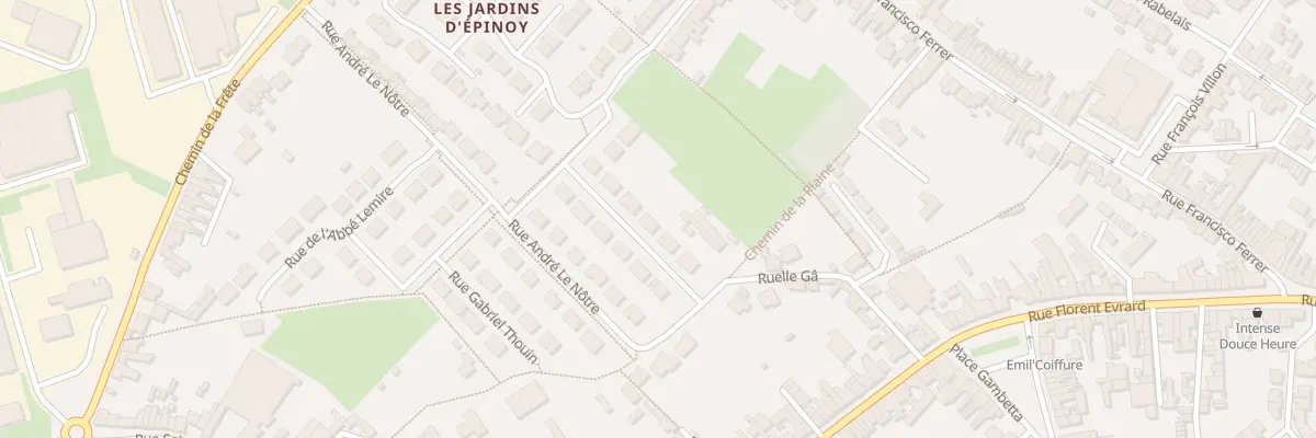 Plan du 8 Rue Jb de la Quintinie à Carvin