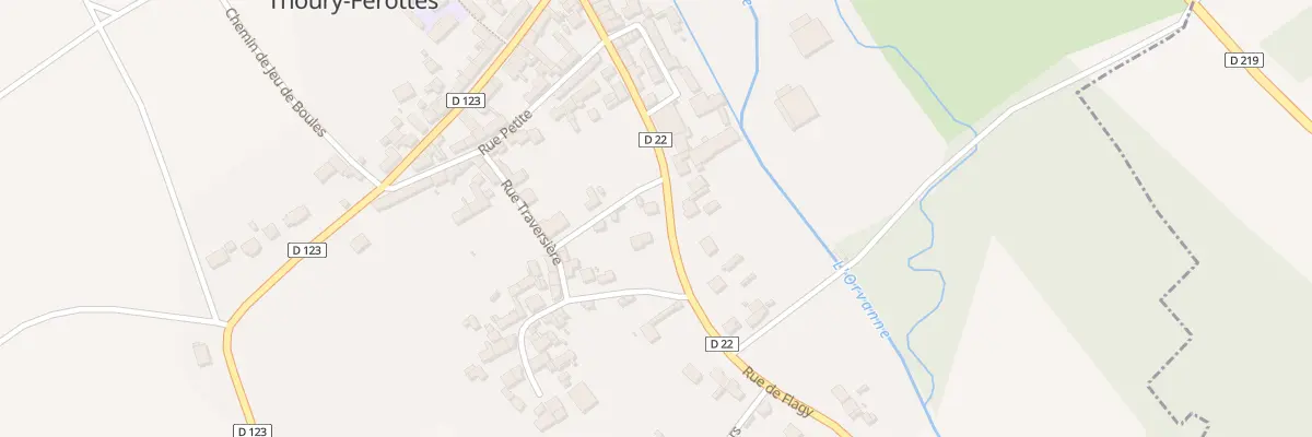 Plan du 2 Rue des Demoiselles à Thoury-Férottes