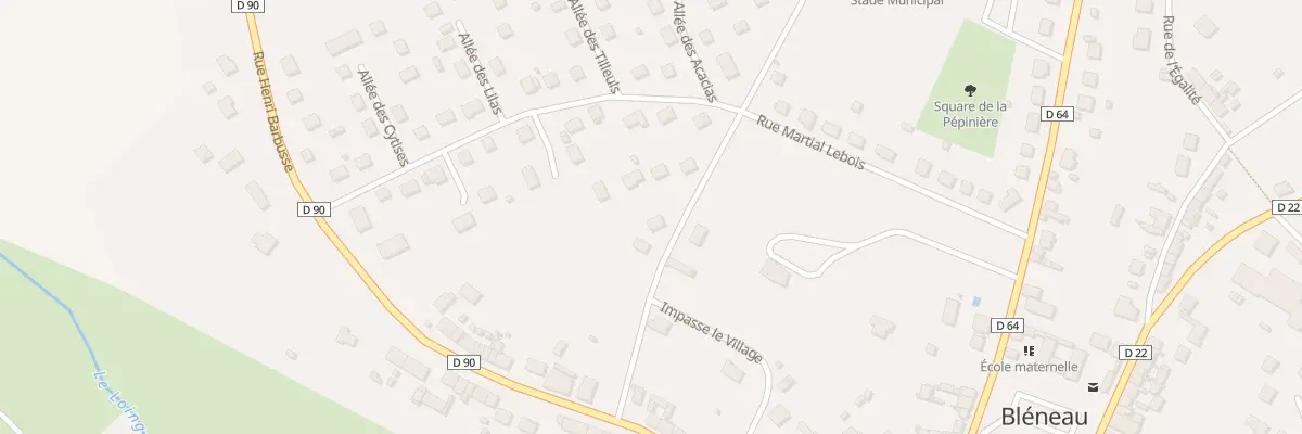 Plan du 5 Rue de Pète Loup à Bléneau