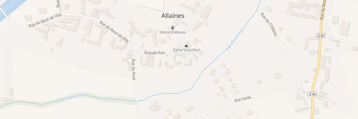 Plan du 2 Rue de l’Église à Allaines