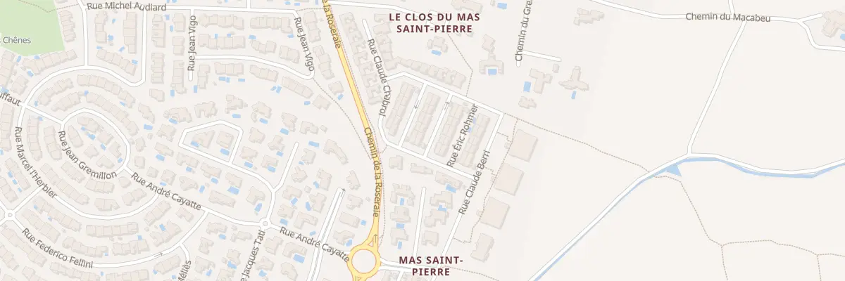 Plan du 1 Rue Jacques Deray à Perpignan