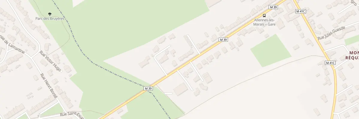 Plan du 129 Rue du Général De Gaulle à Allennes-les-Marais