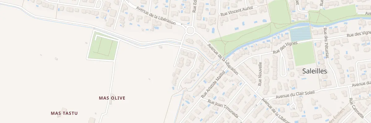 Plan du 1 Rue Maryse Bastié à Saleilles
