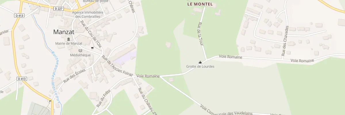 Plan du 2 Voie Romaine à Manzat