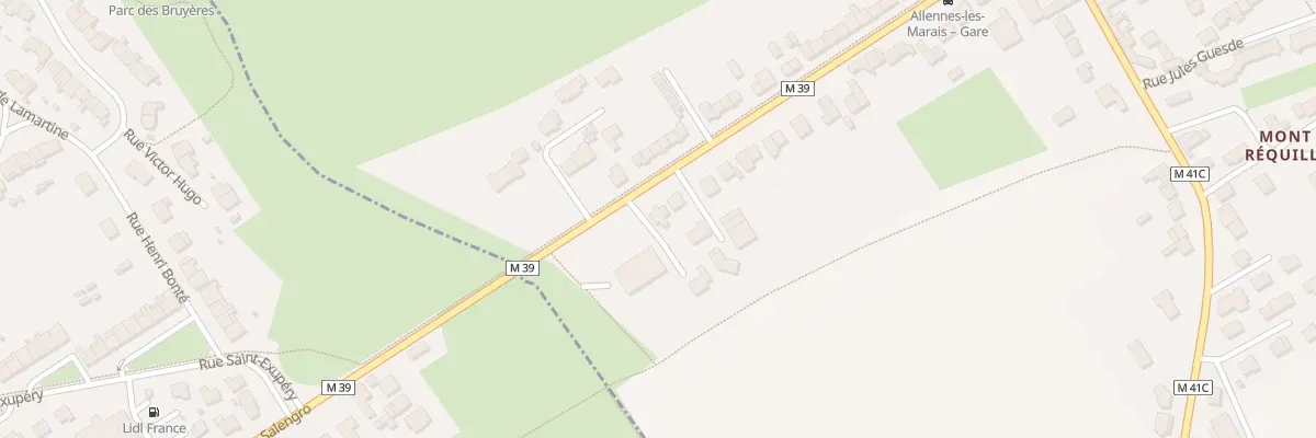 Plan du 98D Rue du Général De Gaulle à Allennes-les-Marais