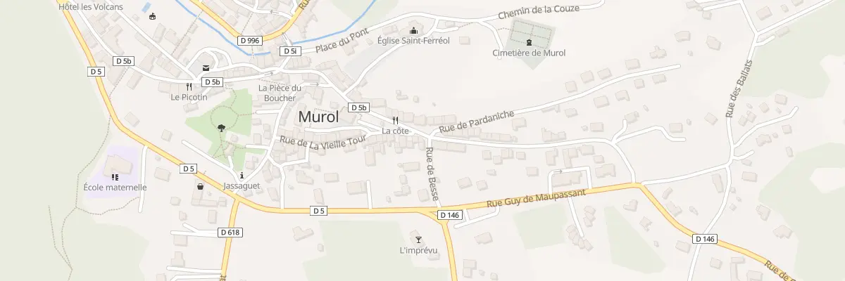 Plan du 9014 Rue de Chabrol à Murol