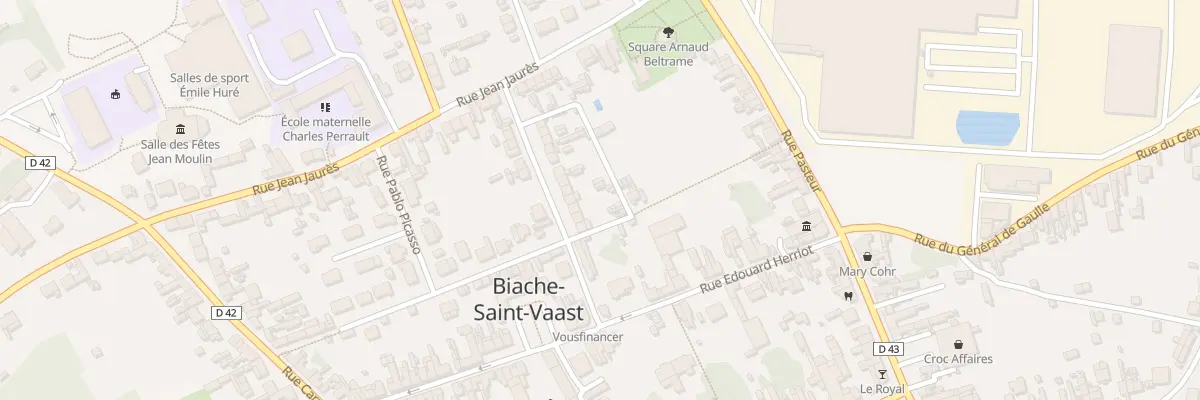 Plan du 6 Rue Paul Bert à Biache-Saint-Vaast