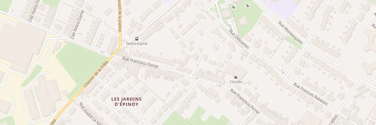 Plan du 518 Rue Francisco Ferrer à Carvin