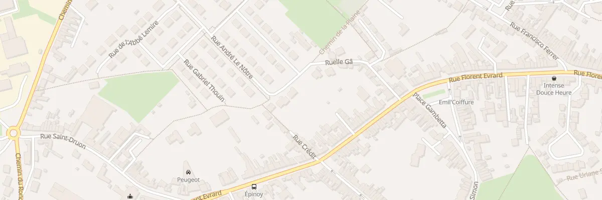 Plan du 298 Ruelle de la Plaine à Carvin