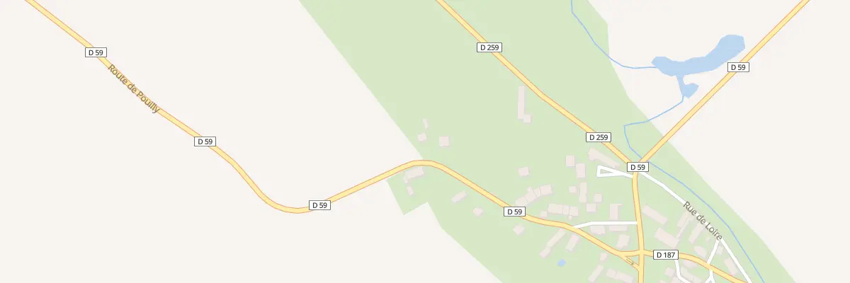 Plan du 1 Rte de Pouilly à Couargues