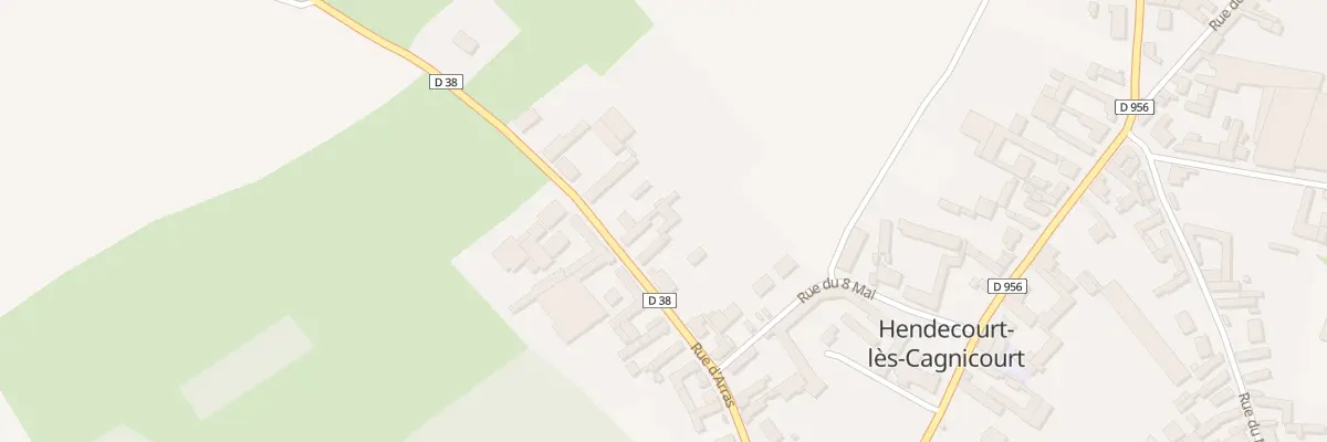 Plan du 16 Rue d’Arras à Hendecourt-lès-Cagnicourt