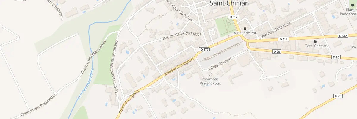 Plan du 12 Av d’Assignan à Saint-Chinian
