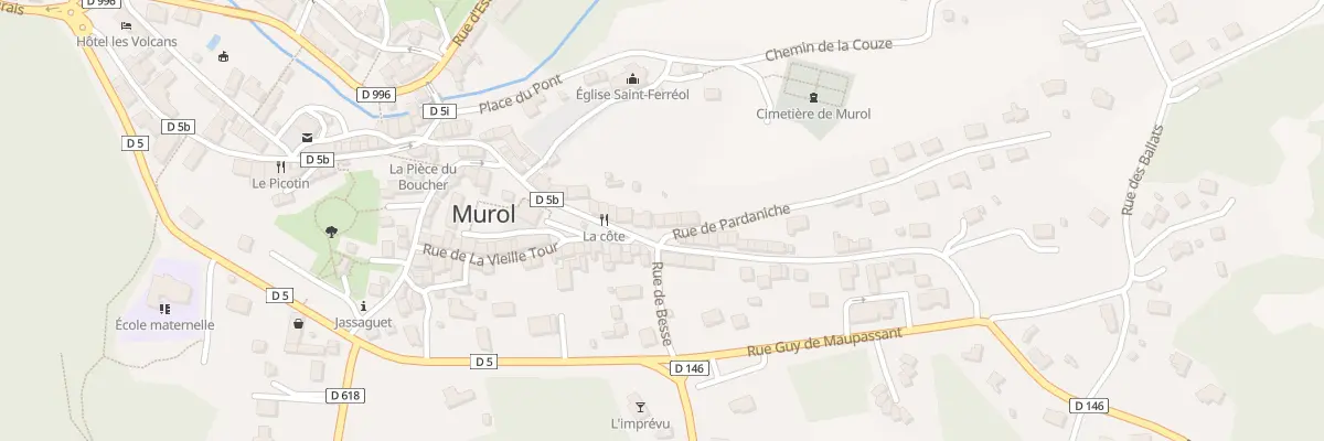 Plan du 9001 Rue de la pardaniche à Murol