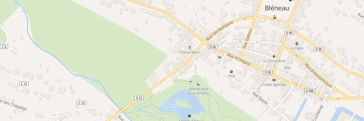 Plan du 8B Av Jean Jaurès à Bléneau