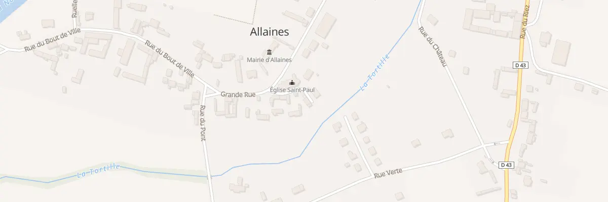 Plan du 6 Rue de l’Église à Allaines