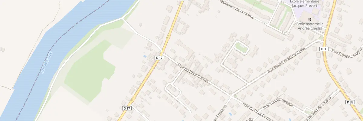 Plan du 1 Rue du Bout Cornet à Trilport