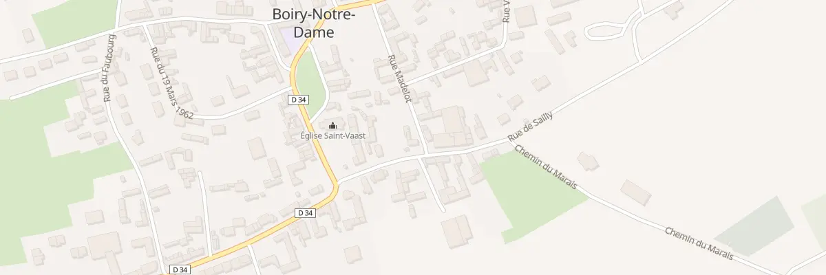 Plan du 5 Rue de Sailly à Boiry-Notre-Dame