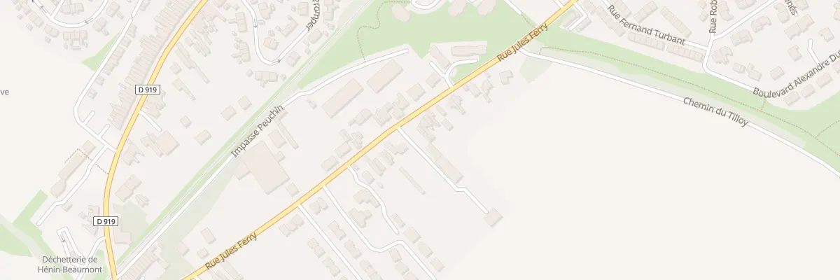 Plan du 969 Rue Jules Ferry à Hénin-Beaumont