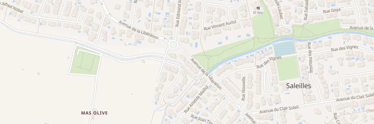 Plan du 43 Av de la Libération à Saleilles