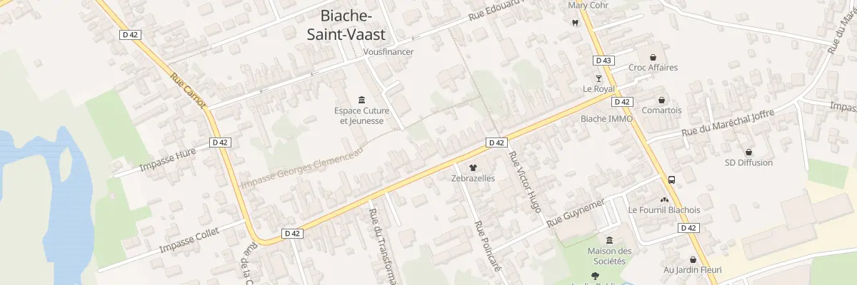 Plan du 43 Rue Georges Clemenceau à Biache-Saint-Vaast