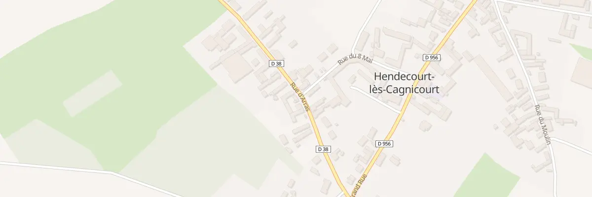Plan du 13 Rue d’Arras à Hendecourt-lès-Cagnicourt