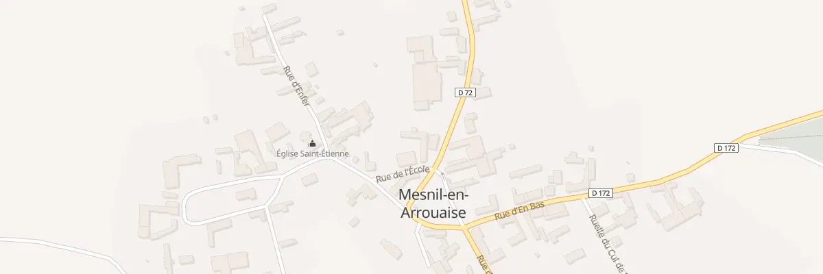 Plan du 2 Rue de l’Ecole à Mesnil-en-Arrouaise