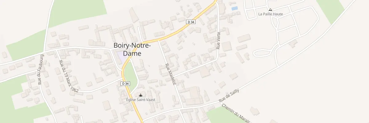 Plan du 20 Rue Verte à Boiry-Notre-Dame
