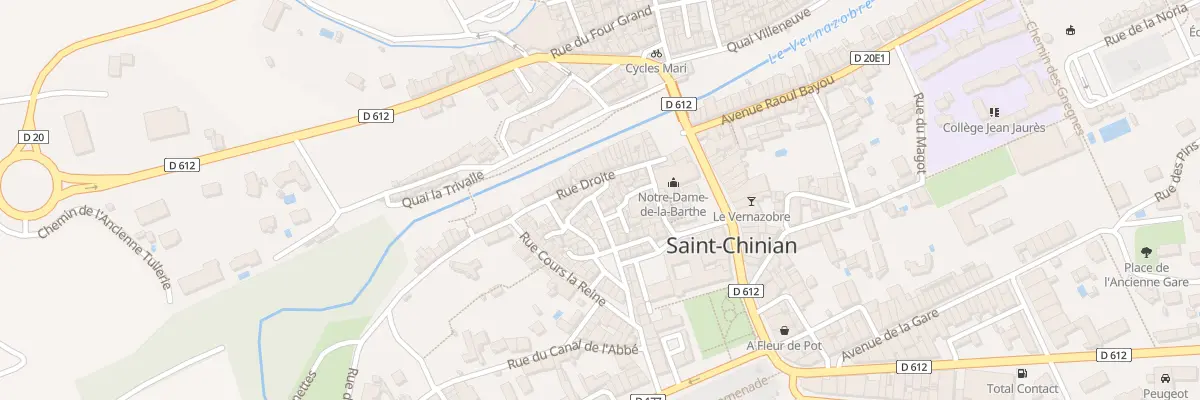 Plan du 8 Rue de la Ville à Saint-Chinian