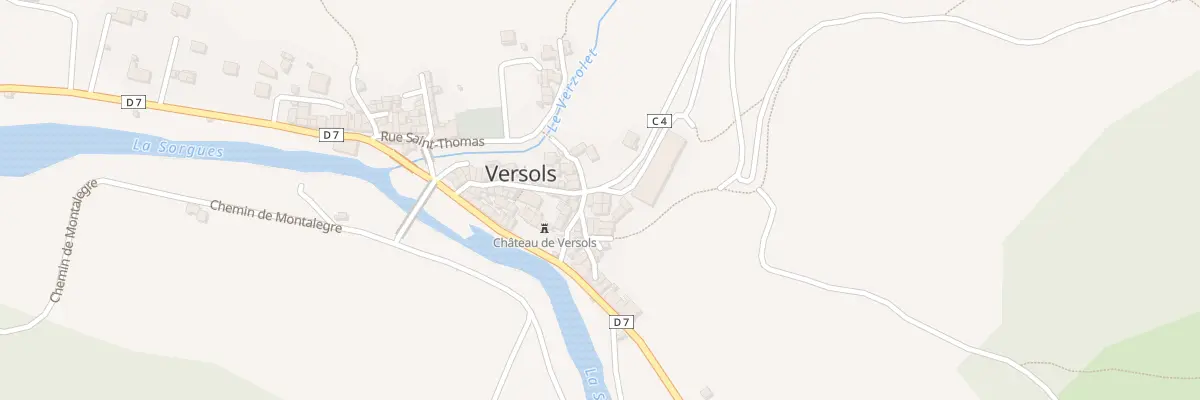 Plan du 5014 Rue du Chateau à Versols-et-Lapeyre